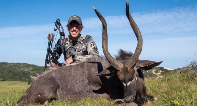 Justin Rackley Drops Nyala Bull With Bow in South Africa