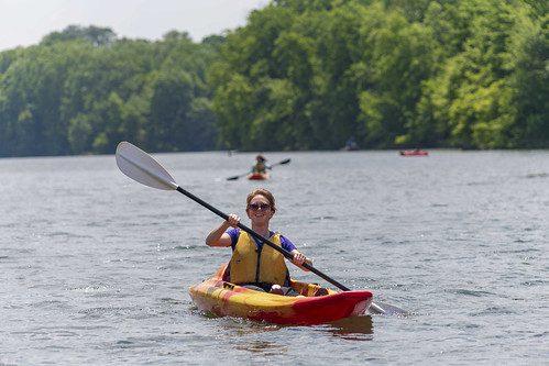 Photo of woman kayaking